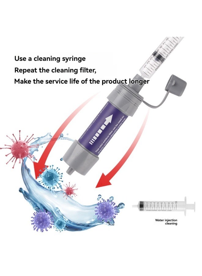 M MIAOYAN Portable Personal Water Filter Straw – 0.1 Micron Filtration, 5000L Capacity for Camping & Survival - Image 5