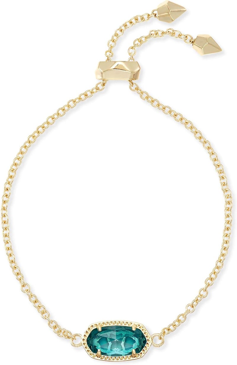 Kendra Scott Elaina Adjustable Chain Bracelet in London Blue - Image 1