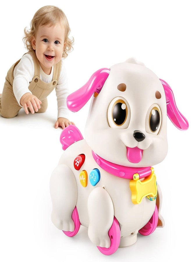 LUDILO Musical Puppy Toys for 1 Year Old Girl Gifts, Learning Educational Crawling Infant Baby Toy 6-12-18 Months, Pull Along Baby Toddler Girl Toys Gifts for 1 2 3 Year Old Girls 1st Birthday Present - Image 1