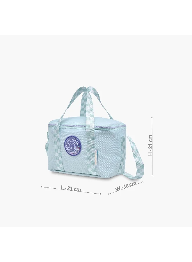MARSHMALLOW Lunch/Cooler Bag-Check It-1 Cmprt-Girls- (Polyester) Green \ 21X21X10