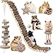 BBjinronjy Hamster Accessories Guinea Pig Chinchilla Chew Toys Suspension Bridge Set Willow Ball Stuff for Dwarf Syrian Chinchillas Gerbils - Image 3