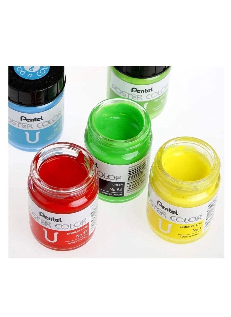 Pentel - 6-Piece Poster Colour Set Multicolour - Image 1