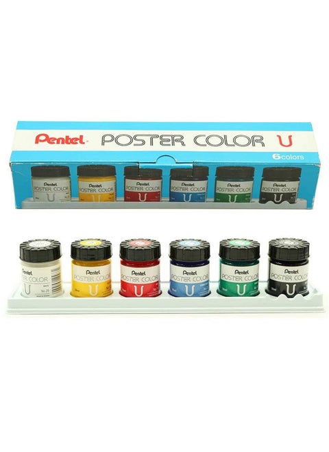 6-Piece Poster Colour Set Multicolour