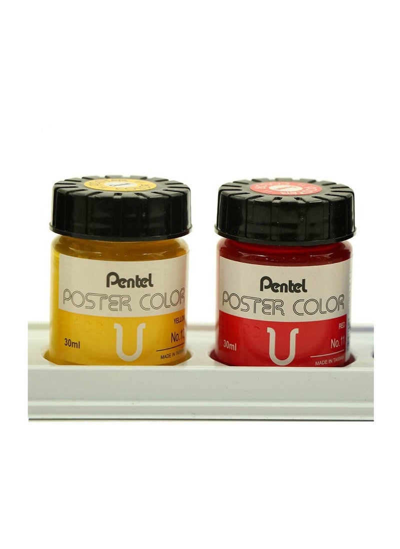 Pentel - 6-Piece Poster Colour Set Multicolour - Image 1