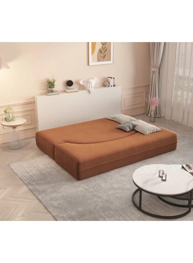 Modern Curved Foldable Sofa Bed - Image 4