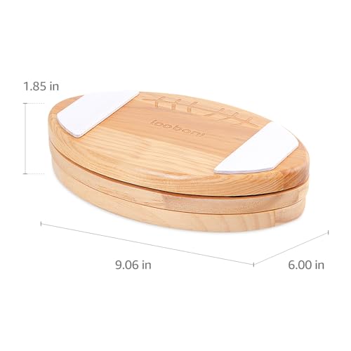 LOOBANI Wooden Football Dog Puzzle Toys Interactive Treat Puzzle Enrichment Dog Toy for SmallMediumLarge Dogs - Image 3