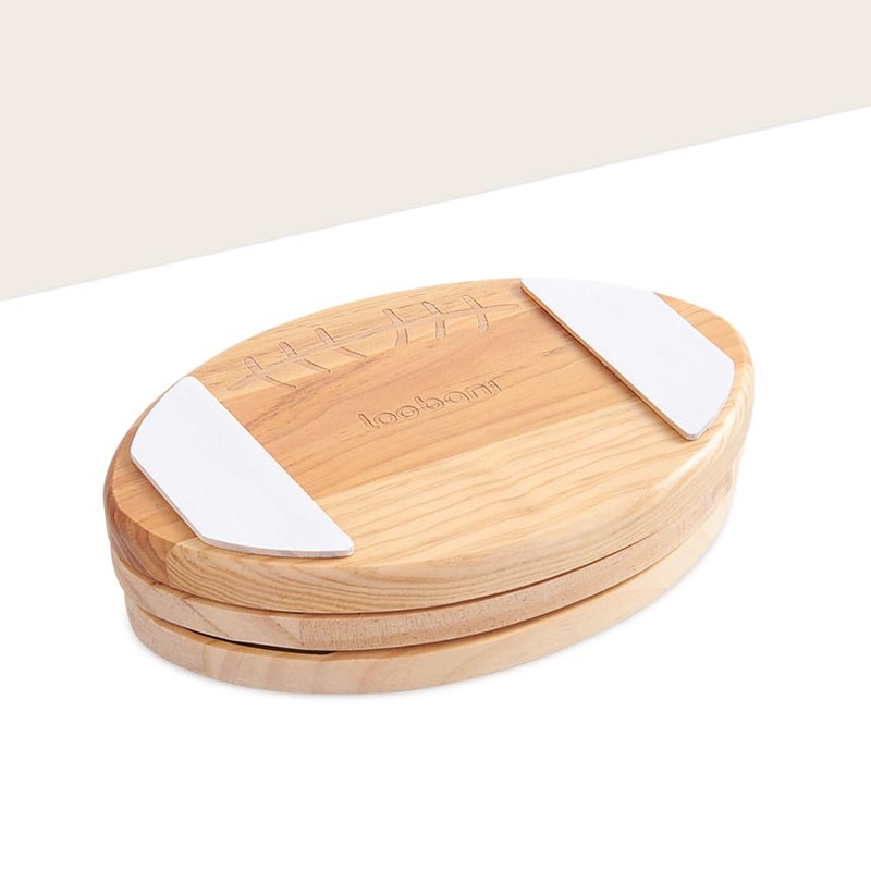LOOBANI Wooden Football Dog Puzzle Toys Interactive Treat Puzzle Enrichment Dog Toy for SmallMediumLarge Dogs - Image 2