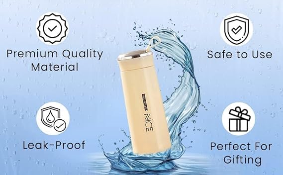 BoldBlossom Stainless Steel Lunch Box Set with Water Bottle, Pink Food Containers with Leak-Proof Lids, Blue Insulated Water Bottle Combo Sets BPA Free Tiffin Set with Nice Bottle 400ML-Multicolor - Image 4