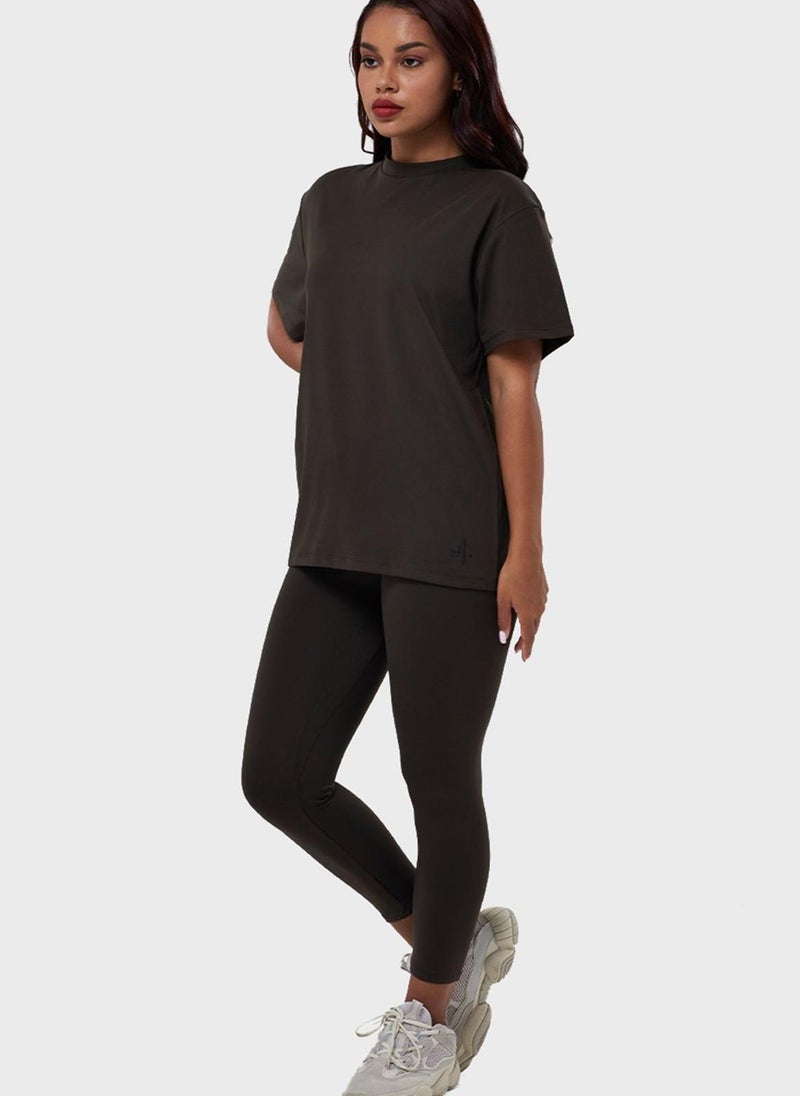 Glossy Lounge - Logo High Waist Leggings - Image 1