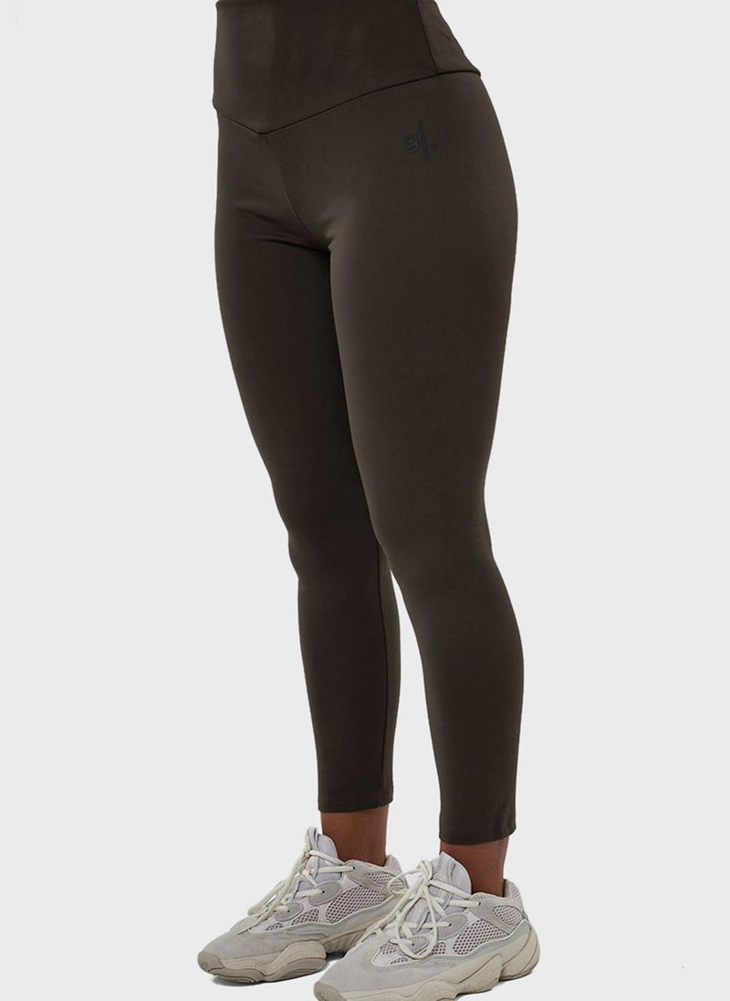 Glossy Lounge - Logo High Waist Leggings - Image 1