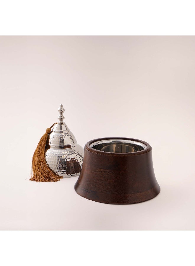 La Mesa wooden container with lid size medium 17*17*23cm - Image 2