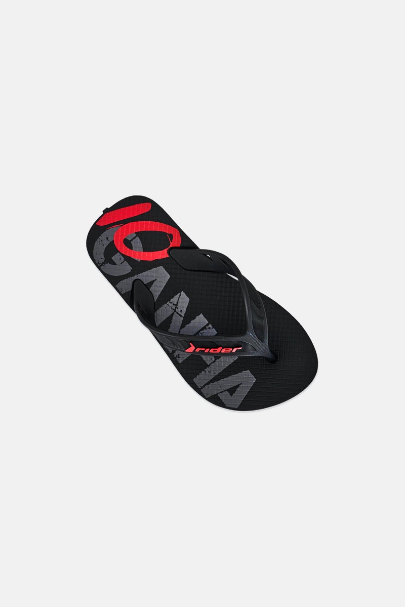 RIDER Kids Boy Slip On Slippers, Black - Image 4