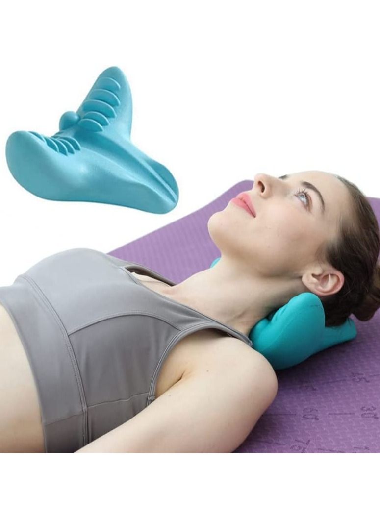 DubaiGallery Neck shoulder stretcher massager, cervical chiropractic traction device pillow for cervical spine straightener pain relief - Image 2