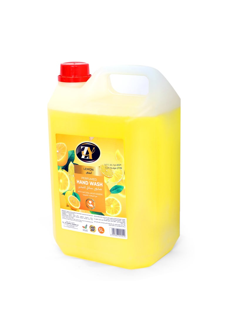 ZY Handwash Pack of 5L+500ml Lemon Scent - Image 3