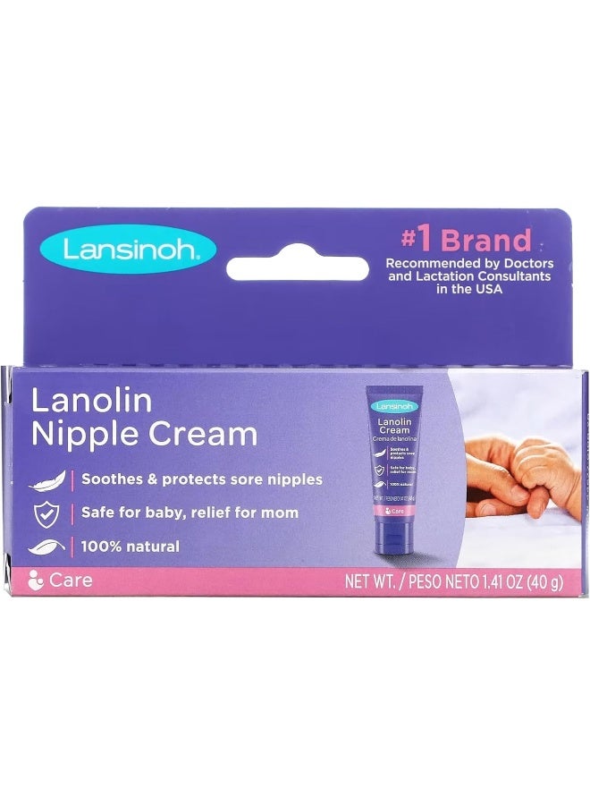 Lansinoh Lanolin Nipple Cream, 1.41 Ounces each (Value Pack of 4) - Image 1