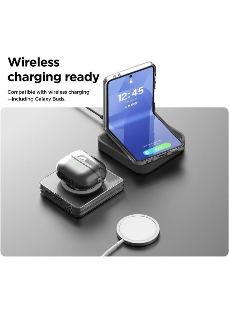 Magnetic for Samsung Galaxy Z Flip 7 Case, Transparent Not Yellowing,TPU Edge Hard PC Back, Ultra-Thin Anti-Scratches, Support Wireless Charging, Phone Cover for Samsung Galaxy Z Flip7 2025, Clear - Image 2