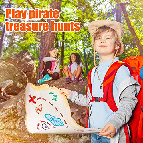 Skylety Halloween Pirate Treasure 100 Pieces Gold Coins and 100 Pieces Gem Jewelry Treasure Fake Gold Coins Toys for Pirate Party Decorations Halloween Adventure Themed Event Party Supplies - Image 4