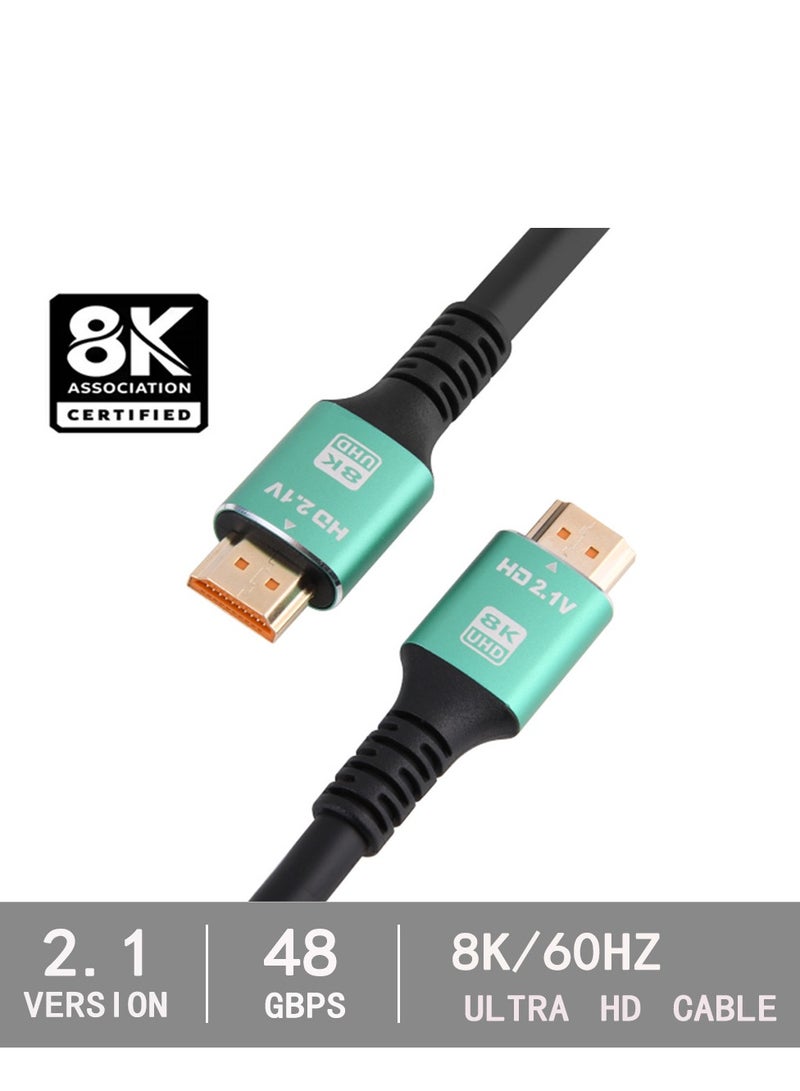 HDMI 2.1 Cable - 8K and 4K - Ultra High Speed HDMI Cord - Suitable for Computer Monitors, Projectors, TV, PS5, Xbox, Switch  - Image 1
