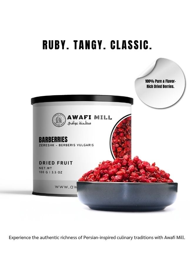 AWAFI MILL Dried Barberries (Zereshk) | Ruby-Red Tart Berries for Persian Saffron Rice, Pilaf and Salads | Bright Sour–Fruity Flavor | Food-Grade - 100 g | 3.5 Oz - Image 4