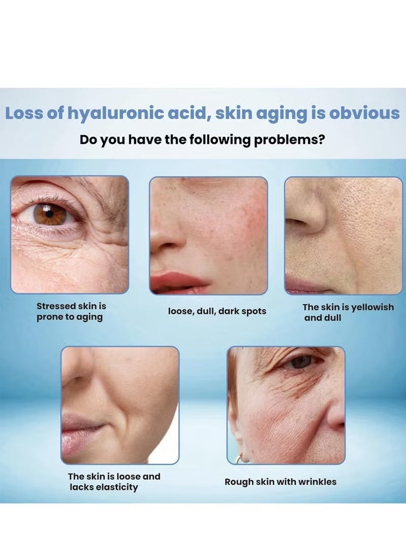 SADOER Hyaluronic Acid Ampoule Serum, Concentrated Ampoules for Anti-Aging and Wrinkle Smoothening – Deeply Moisturizing, Natural Face Lift Hydrating Serum 2ml*7pcs - Image 5