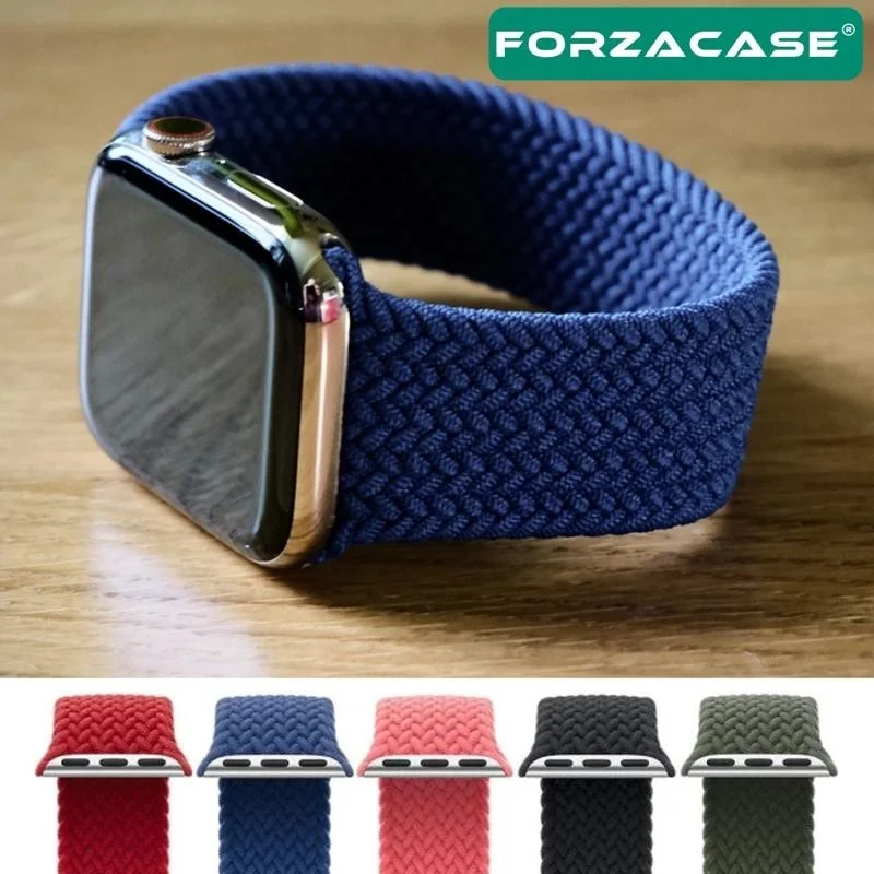 Forzacase Apple Watch 10 Series 46MM Compatible Straw Braid Solo Loop Strap - FC401