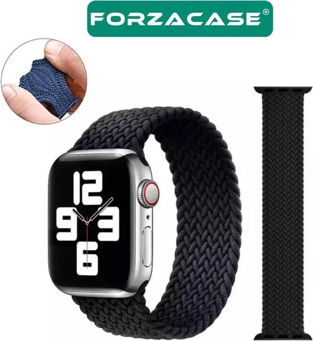 Forzacase Apple Watch 10 Series 46MM Compatible Straw Braid Solo Loop Strap - FC401