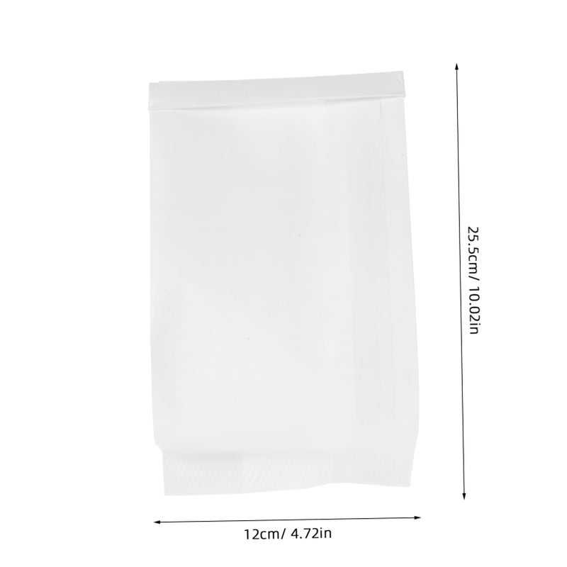 Greaseproof White Kraft Paper Bags 25pcs For Cookies Bread Snacks Food Packaging - Image 3