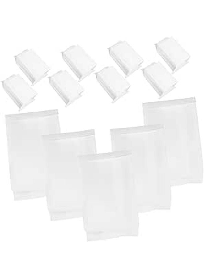 Greaseproof White Kraft Paper Bags 25pcs For Cookies Bread Snacks Food Packaging - Image 1