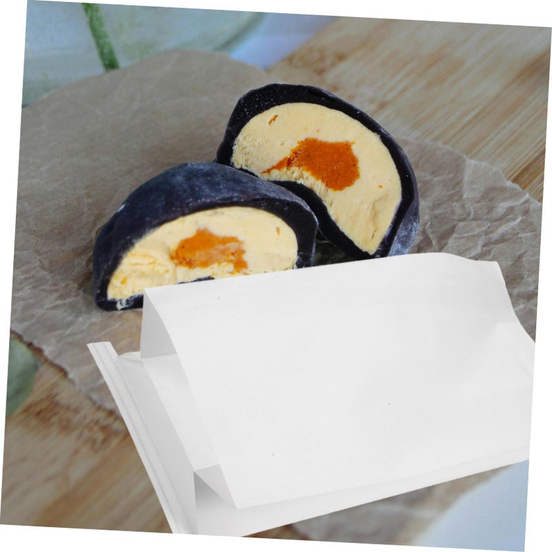 Greaseproof White Kraft Paper Bags 25pcs For Cookies Bread Snacks Food Packaging - Image 5