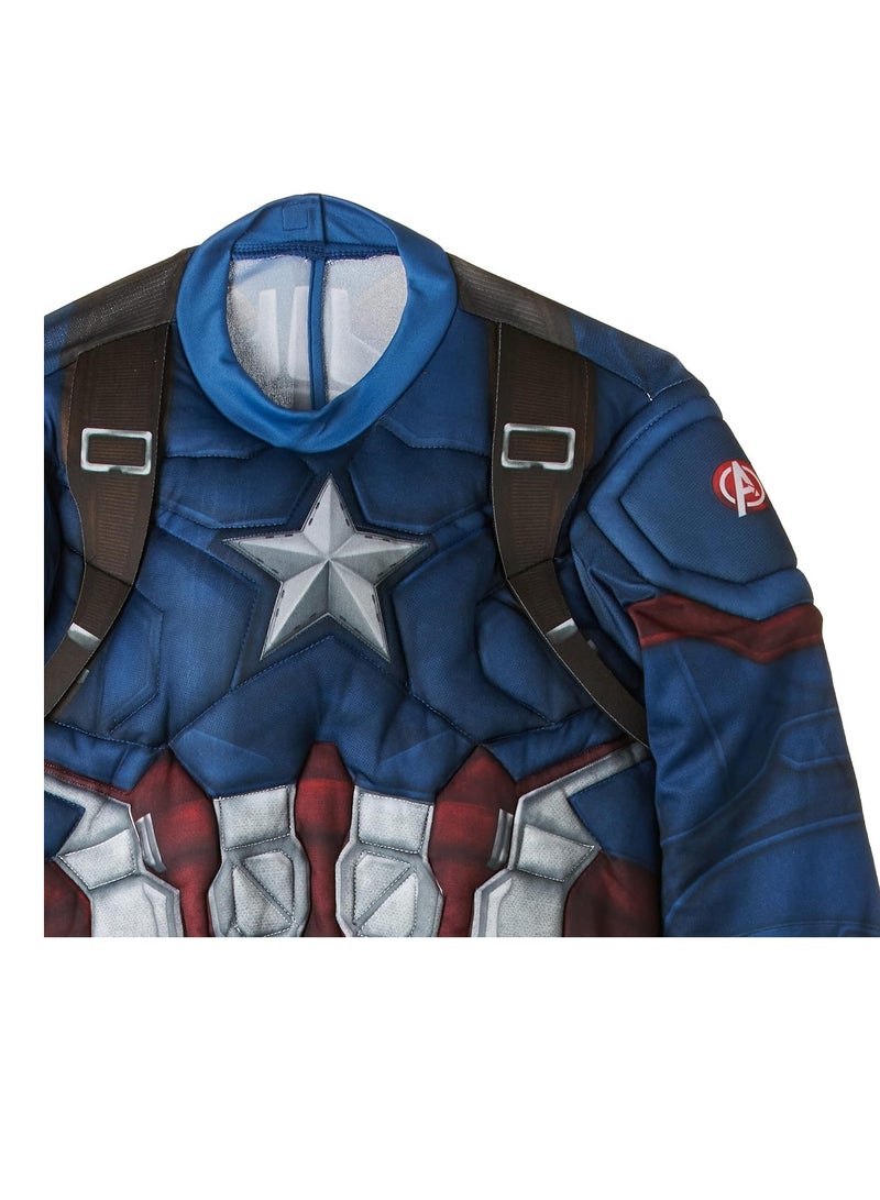 روبيز زي كابتن أمريكا الفاخر من أفنجرز 4، مقاس 7-8 سنوات (كبير) - Image 3