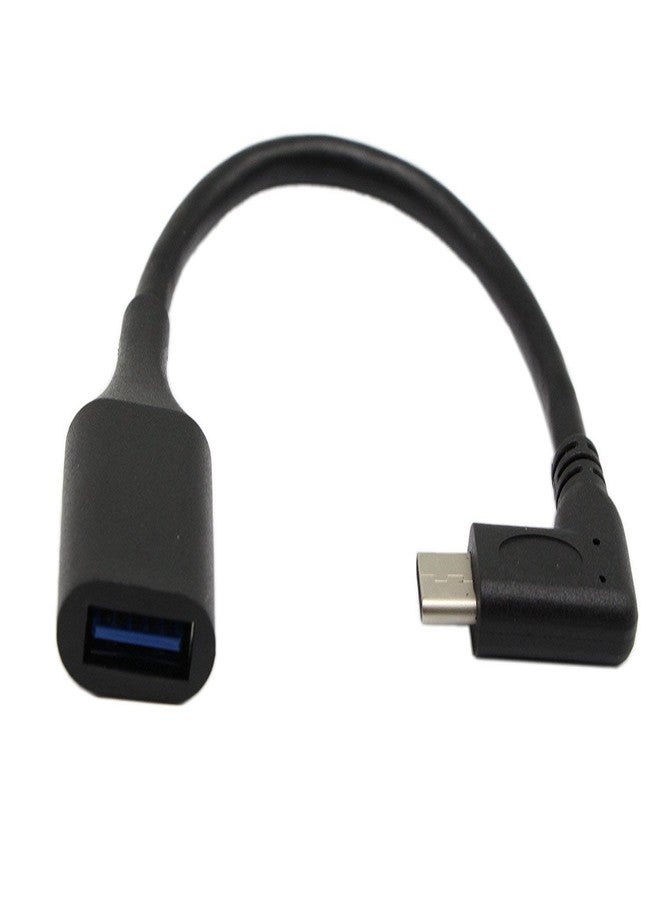 SinLoon USB C OTG Cable,Type C 3.1 Male Cable,SinLoon High Speed USB 3.0 (Type A) Female to USB 3.1 C (Type C) Male Left or Right 90 Degree Angle OTG Sync & Charge Converter Adapter Cable Cord(3.0F-CM,7inch) - Image 1