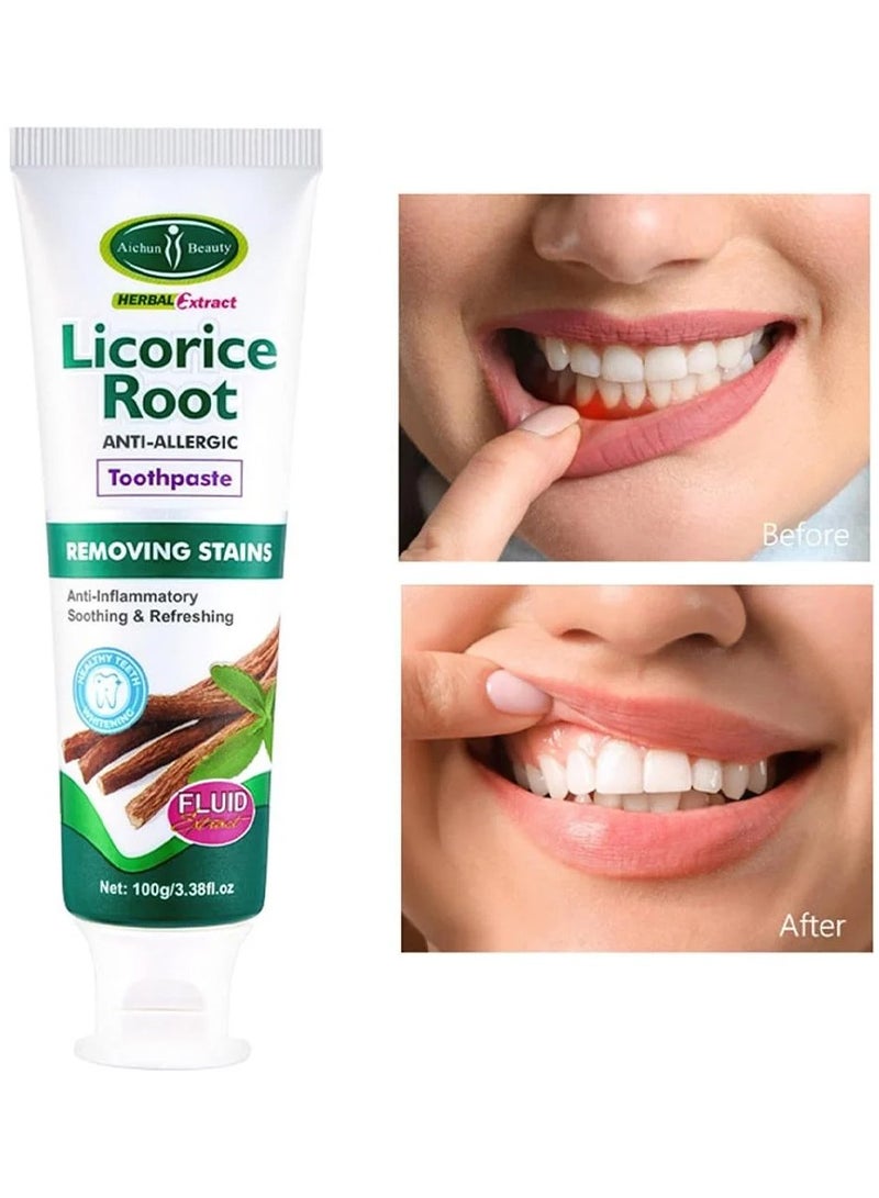 Herbal Licorice Root Whitening Toothpaste100 g - Image 3