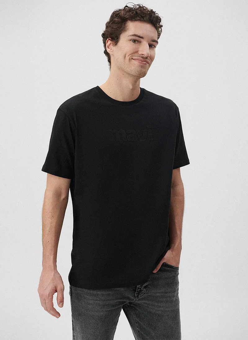 Mavi Logo Printed Crew Neck T-Shirt