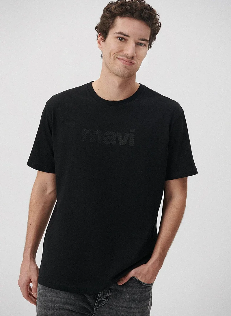 Mavi Logo Printed Crew Neck T-Shirt