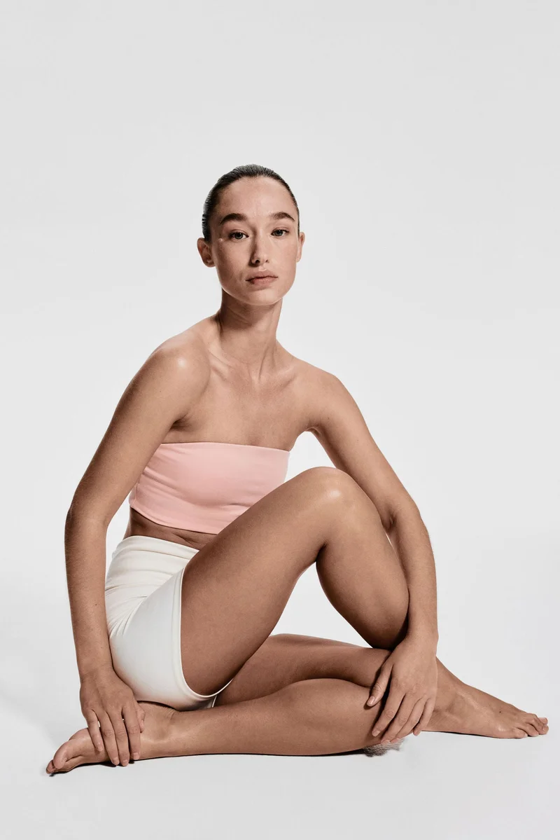 H&M Light Support Bandeau sports bra with SoftMove™