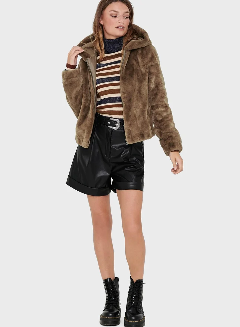 ONLY Faux Fur Jacket