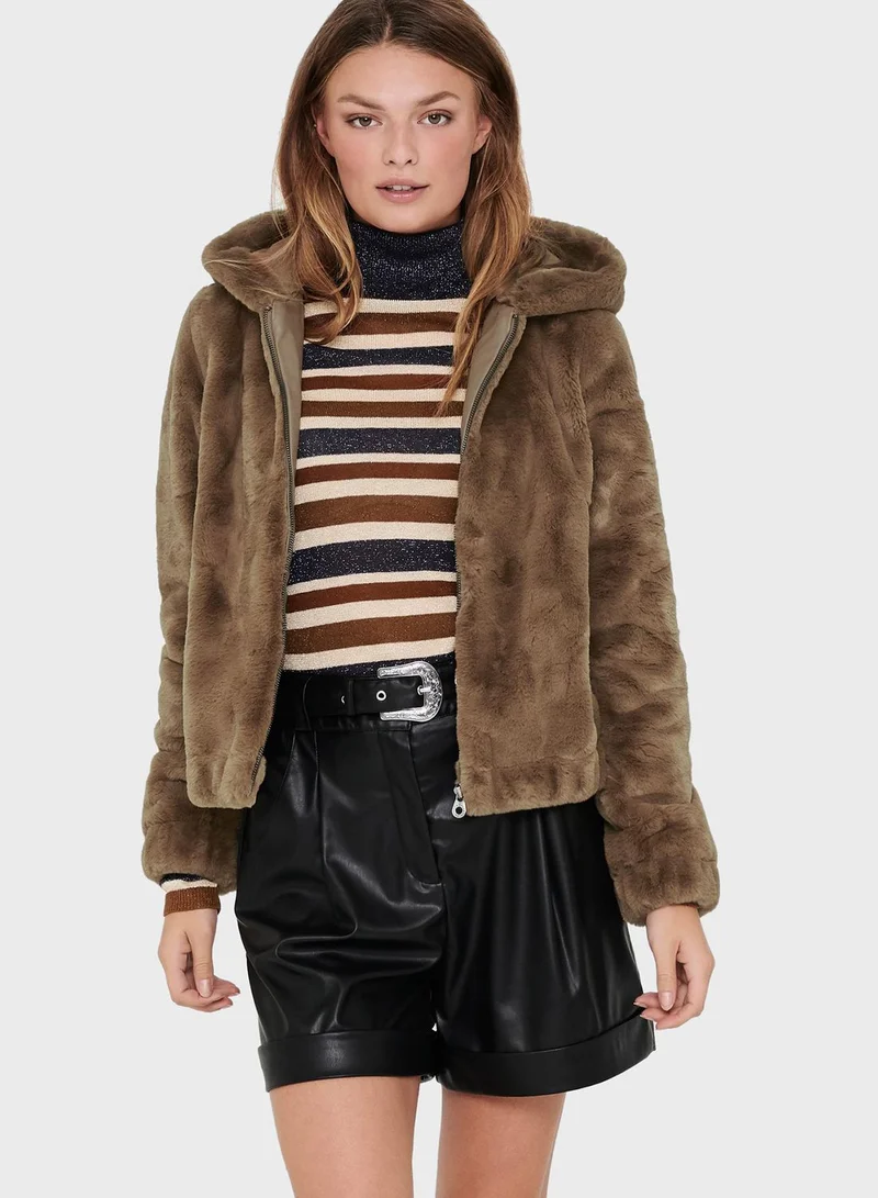 ONLY Faux Fur Jacket