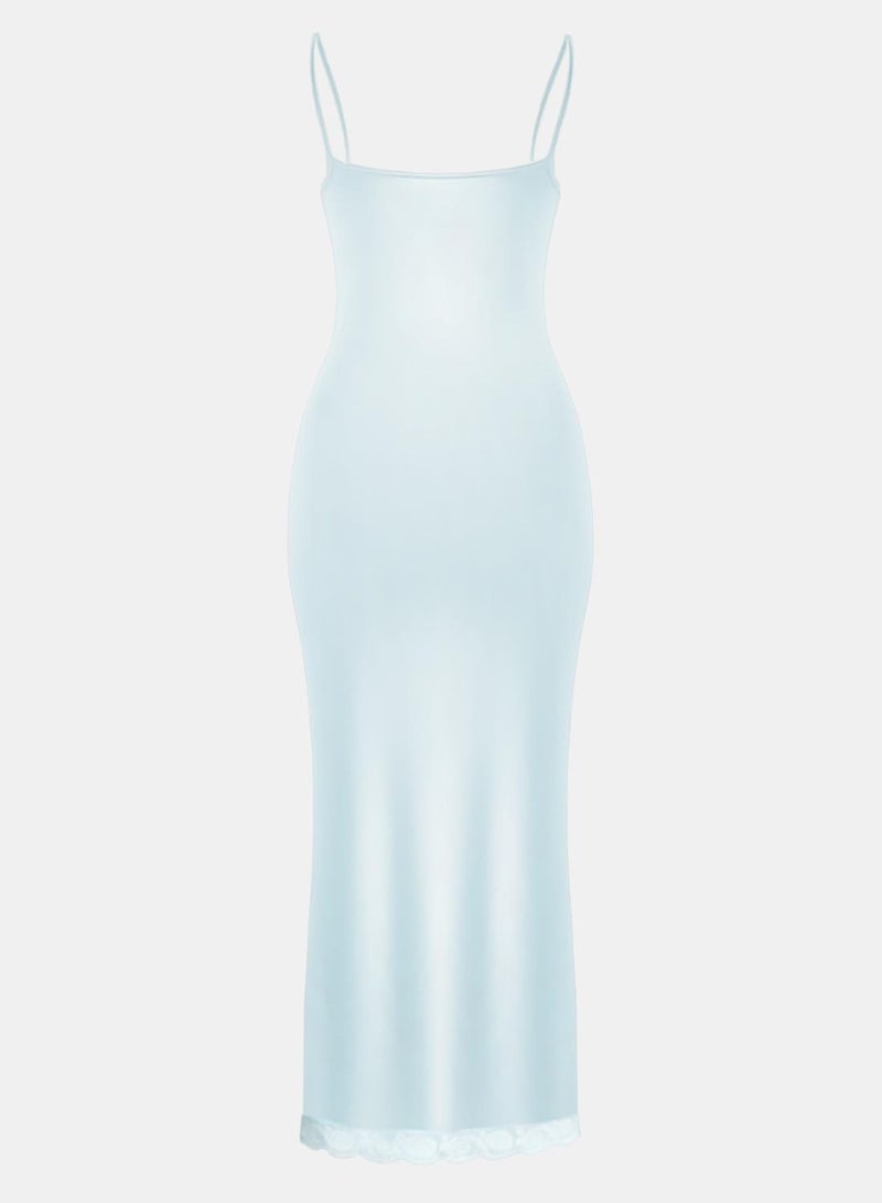 Dahab Cotton Plain Spaghetti Straps Full Slip - Image 3