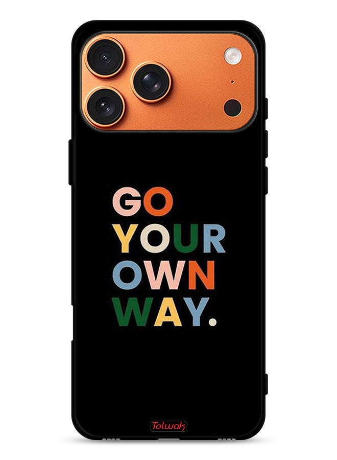 Tolwak غطاء حماية آبل آيفون 17 برو ماكس اذهب بطريقتك الخاصة - Image 1