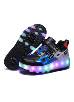 Adult Two-wheel Charging Roller Skating Shoes Can Be USB Charged