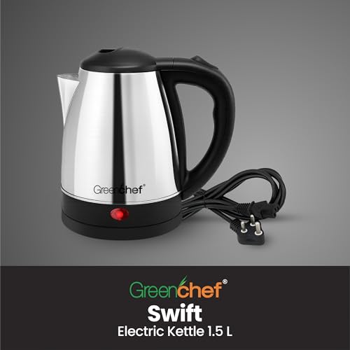 GREENCHEF Swift Electric Kettle 1.5 Litre 1500 watts with Stainless Steel Body - Image 5