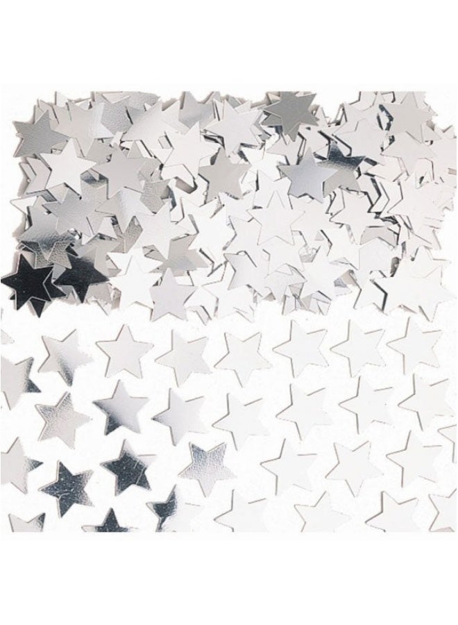 Folat Stars Confetti Silver Foil 10mm 14g