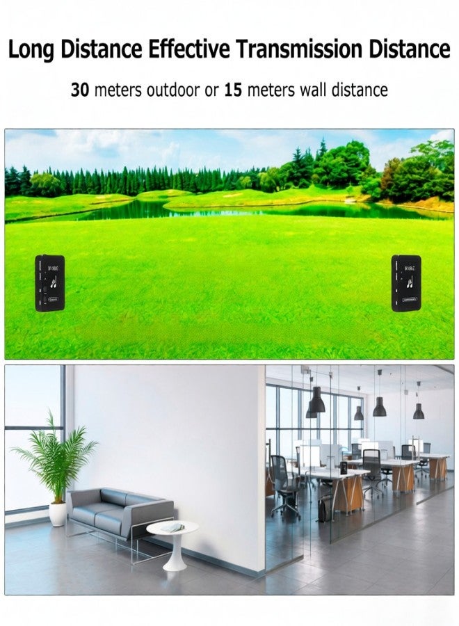 M-VAVE WP-10 2.4GHz Wireless Ear Back Receiver Rechargeable Receiver of Wireless Earphone Monitor Transmission System - Image 3
