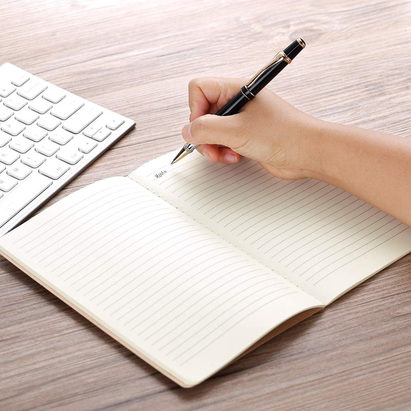 XYark Notebooks/Journals Bulk of 8, Soft Kraft Cover Memo Notepads Diary Subject Notebooks Planner with Blank Paper, 30 Sheets/60 Pages, 8.3x5.5 inch, A5 Size, Travel Journal Set - Image 5
