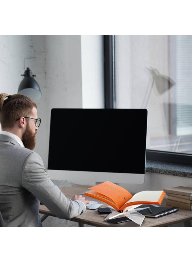 سلاسة ستاند كتب أكريليك كبير من SLASA – مقاس 6 × 12 إنش – حامل قرآن وكتب الطبخ – حامل عرض كتب شفاف لطاولة القهوة والمطبخ والديكور المنزلي - Image 5