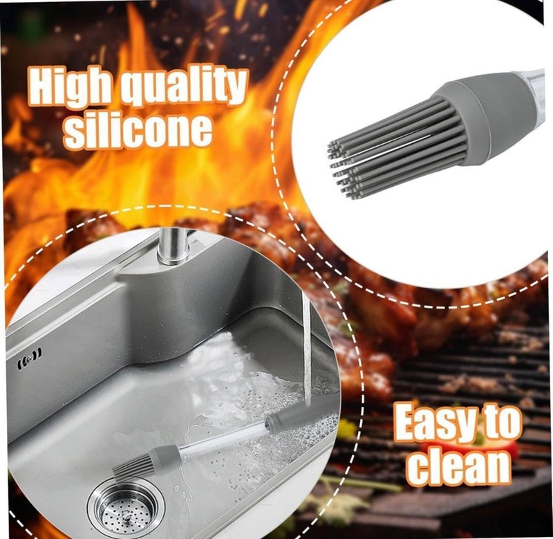 MVM Enterprise Silicone Pastry Brush Cooking Brushes Waste Oil Butter Sauce for BBQ Grill Barbeque Kitchen Baking Pastries Cakes Desserts Oil Brush for Cooking Silicone Brush for Oiling 1pcs - Image 5