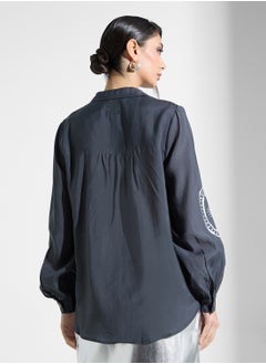 Never fully Dressed Printed Button Down Shirt  - Image 2