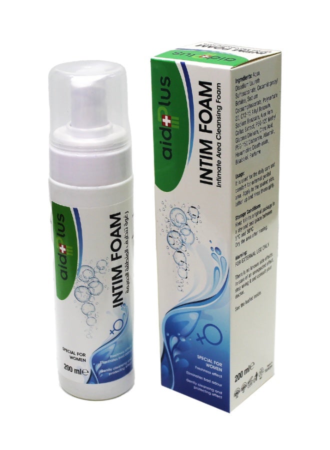 Intim Foam 200Ml - Gentle And Effective Intimate Care Foam For Daily Hygiene - Sku: 60378