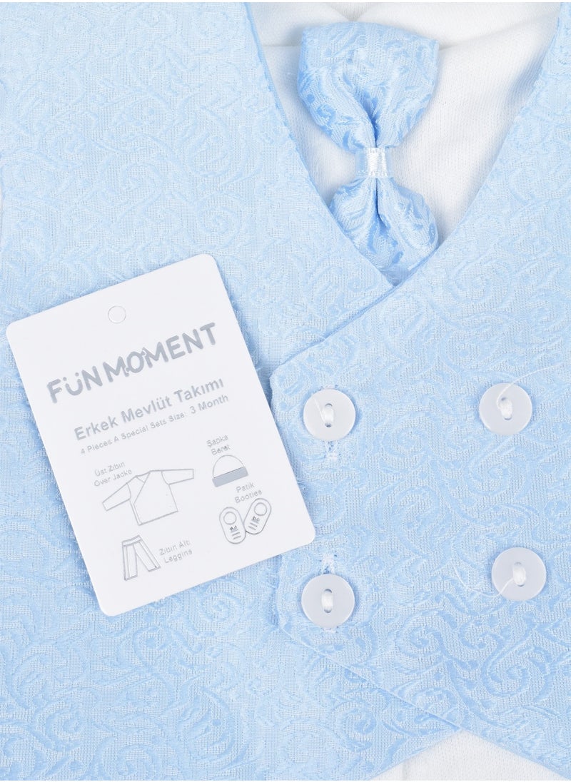 FUN MOMENT - 4-Piece Baby Suit Set with Gift Box - Image 1