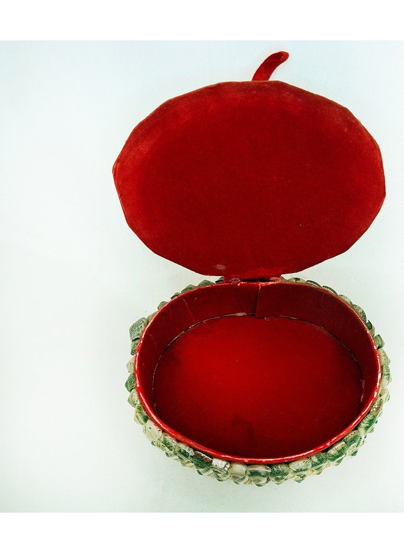 evinizdeki okyanus esintisi turkuaz hediyelik Small Oval Box  - Image 2